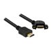 Delock - HDMI-Kabel mit Ethernet - HDMI mnnlich zu HDMI weiblich - 1 m - Schwarz - 110 Stecker