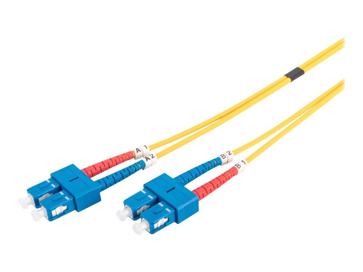 DIGITUS - Patch-Kabel - SC Single-Modus (M) zu SC Single-Modus (M) - 5 m - Glasfaser - 9/125 Mikrometer