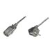 ASSMANN - Stromkabel - power IEC 60320 C13 zu power CEE 7/7 (M) - Wechselstrom 250 V - 5 m - 90 Stecker