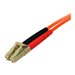 StarTech.com 30m Fiber Optic Cable - Multimode Duplex 50/125 - LSZH - LC/LC - OM2 - LC to LC Fiber Patch Cable (50FIBLCLC30)