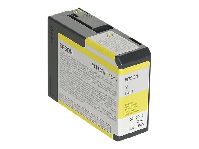Epson T5804 - 80 ml - Gelb - Original - Tintenpatrone - fr Stylus Pro 3800, Pro 3880