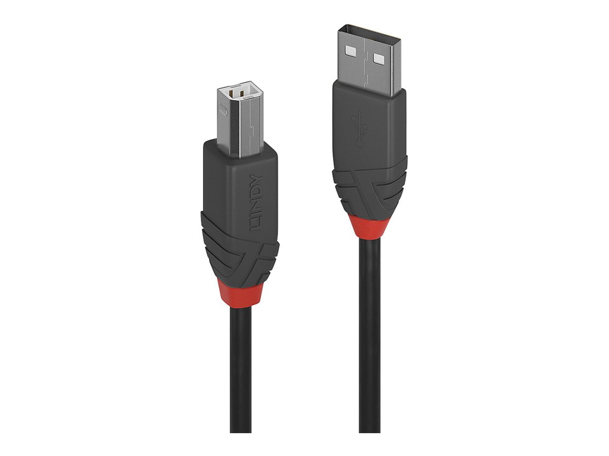 Lindy Anthra Line - USB-Kabel - USB (M) zu USB Typ B (M) - USB 2.0 - 2 m - rund
