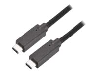 Bachmann - USB-Kabel - 24 pin USB-C (M) zu 24 pin USB-C (M) - USB 3.1 Gen 2 - 50 cm - Schwarz