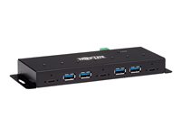 Tripp Lite 7-Port Industrial-Grade USB 3.1 Gen 2 Hub - 10 Gbps, 4 USB-A & 3 USB-C, 15 kV ESD Immunity, Metal Housing, TAA - Hub 