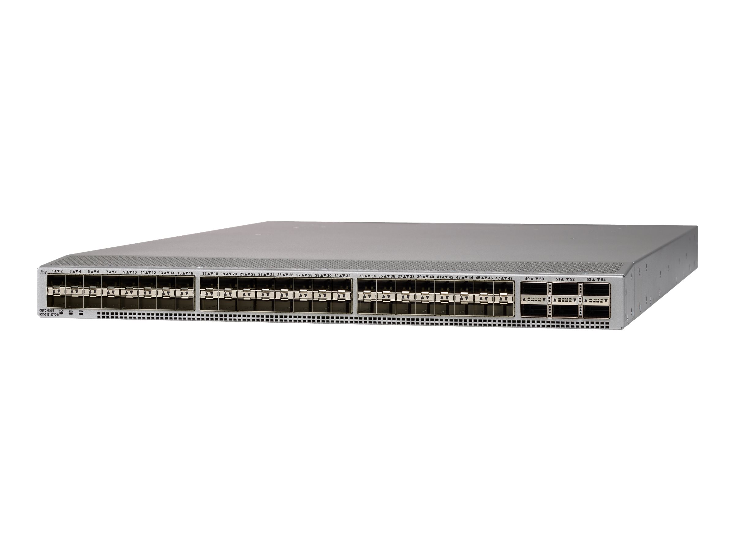 Cisco Nexus 36180YC-R - Switch - L3 - managed - 48 x 1/10/25 Gigabit SFP+ + 6 x 40/100 Gigabit QSFP28 - an Rack montierbar