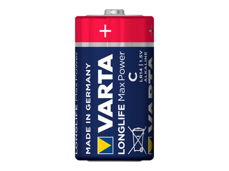 Varta Longlife Max Power - Batterie 2 x C - Alkalisch