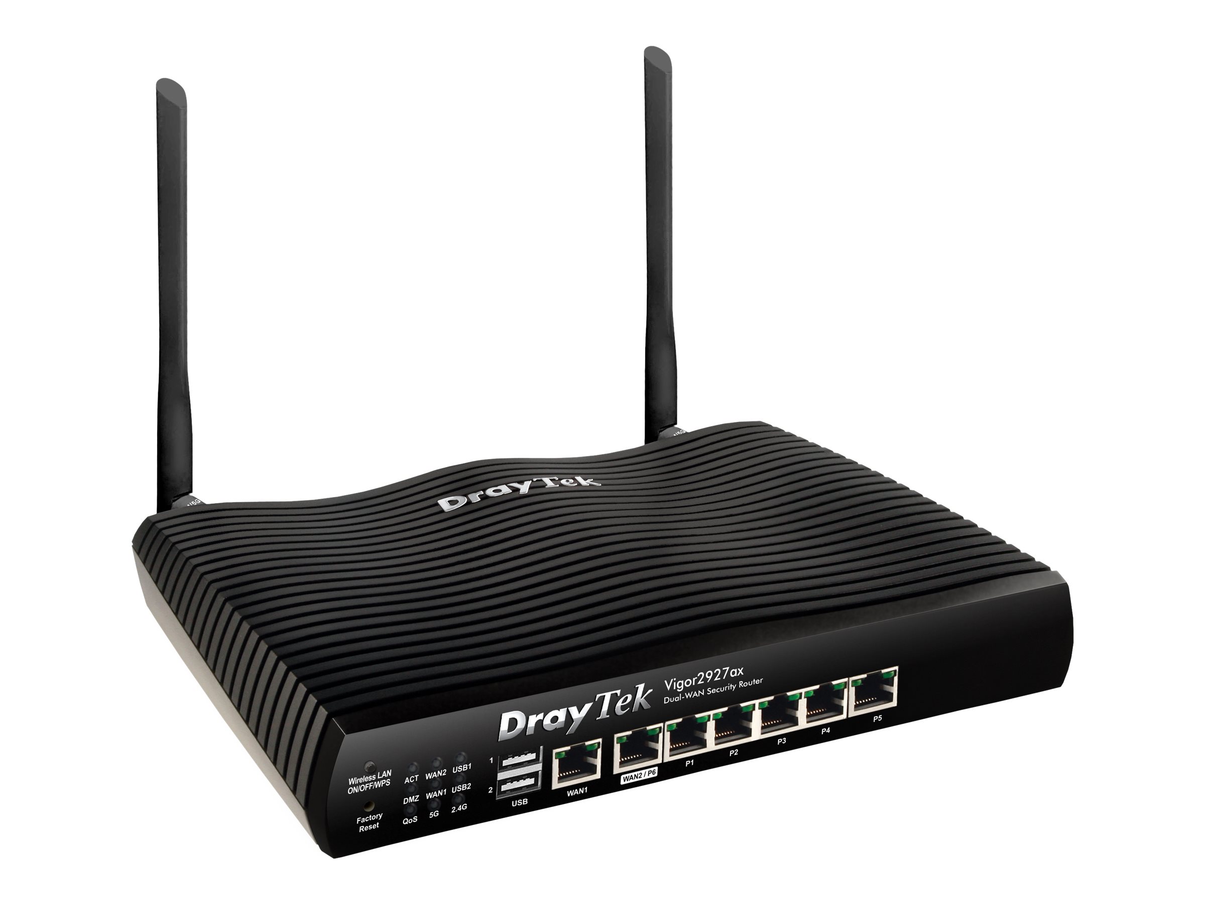 Draytek Vigor 2927ax - Wireless Router - Switch mit 6 Ports - GigE - WAN-Ports: 2 - Wi-Fi 6