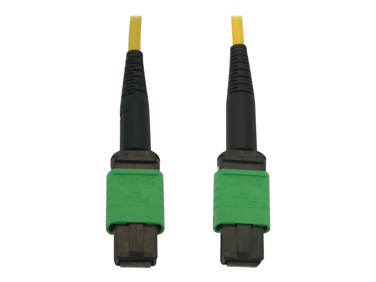 Eaton Tripp Lite Series 40/100G Singlemode 9/125 OS2 Fiber Optic Cable (12F MTP/MPO-APC F/F), LSZH, Yellow, 1 m (3.3 ft.) - Netz