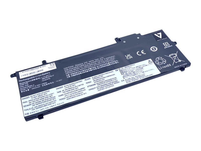 V7 - Laptop-Batterie - Li-Ion - 4200 mAh - 48 Wh - fr Lenovo ThinkPad A285 20MW, 20MX; X280 20KE, 20KF