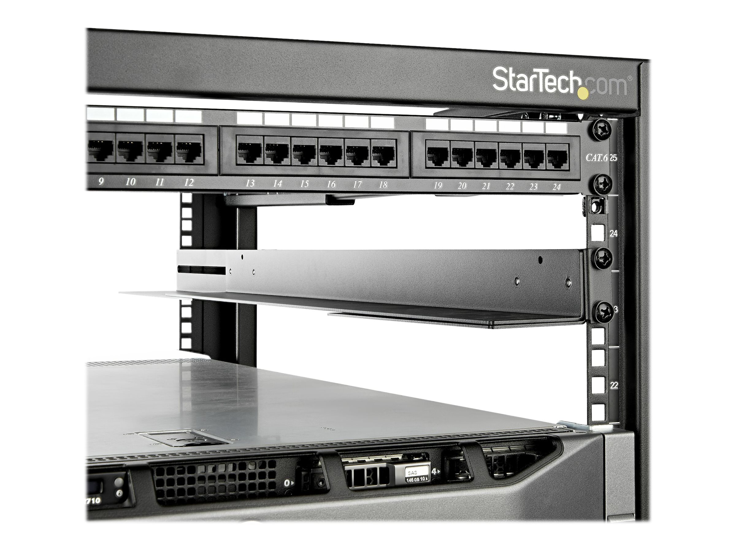 StarTech.com 1HE 19 Zoll Server Rack Schienen - 60,9-91cm Einstellbare Tiefe - Universelle 4 Pfosten Rack Schienen - Netzwerk Ge