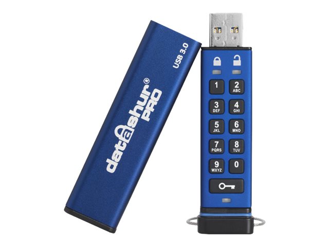 iStorage datAshur PRO - USB-Flash-Laufwerk - verschlsselt - 16 GB - USB 3.0