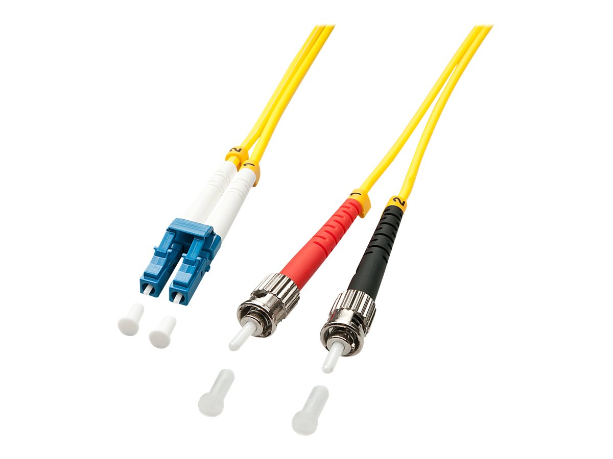 Lindy - Patch-Kabel - ST Einzelmodus (M) zu LC Single-Modus (M) - 5 m - Glasfaser - Duplex