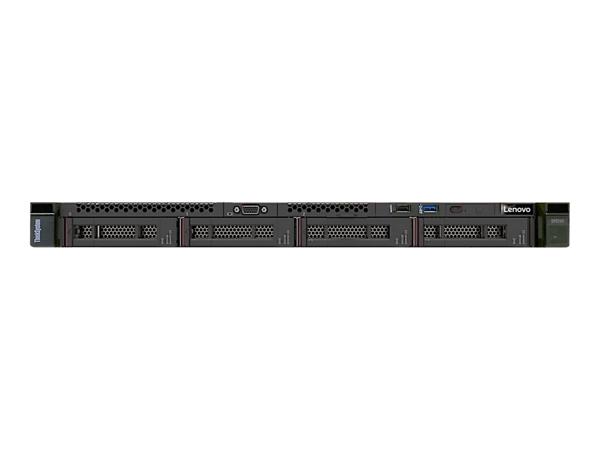 Lenovo ThinkSystem SR250 7Y51 - Server - Rack-Montage - 1U - 1-Weg - 1 x Xeon E-2124 / 3.3 GHz