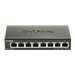 D-Link DGS 1100-08V2 - Switch - Smart - 8 x 10/100/1000 - Desktop - AC 100/240 V