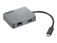 Lenovo Travel Hub Gen2 - Dockingstation - USB-C - VGA, HDMI - 1GbE - Campus