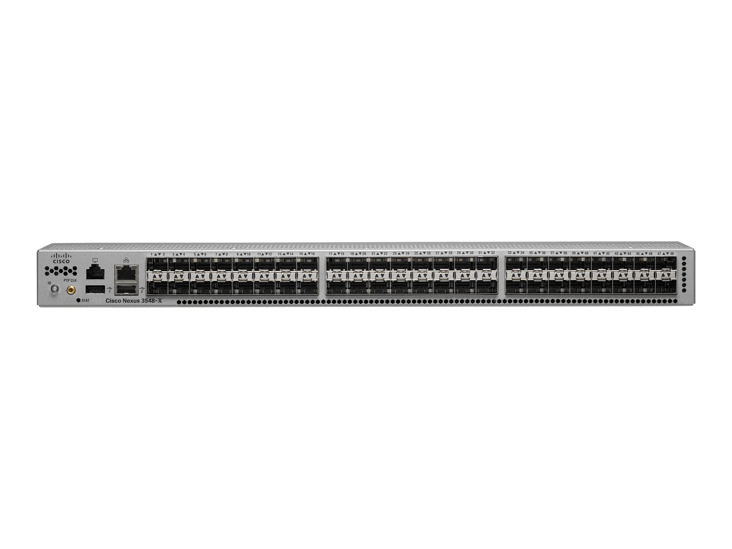 Cisco Nexus 3548 - Switch - L3 - managed - 48 x 1 Gigabit / 10 Gigabit SFP+ - Luftstrom von hinten nach vorne