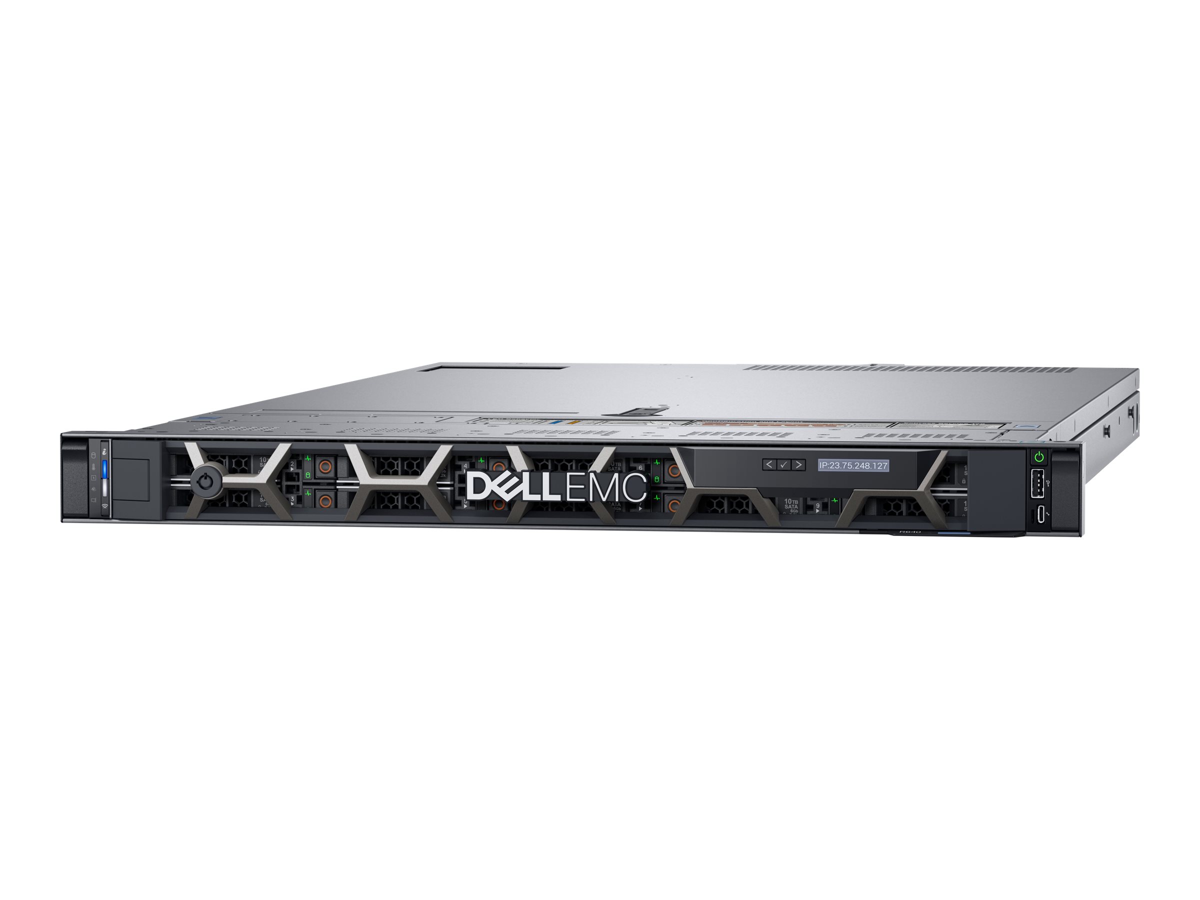 Dell PowerEdge R640 - Server - Rack-Montage - 1U - zweiweg - 1 x Xeon Silver 4210 / 2.2 GHz