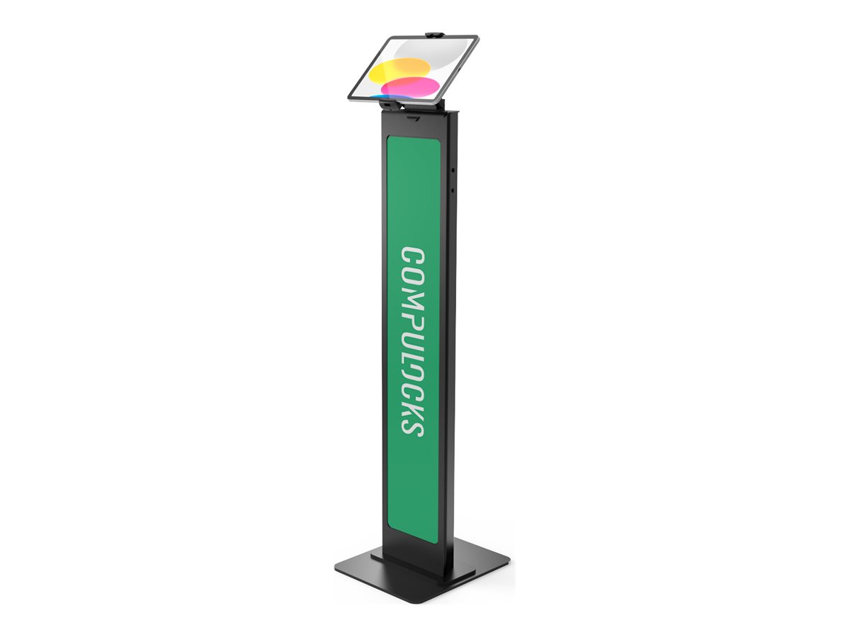Compulocks Universal Tablet Cling Brandable Floor Stand - Aufstellung - fr Tablett - verriegelbar - Stahl - Schwarz