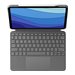 Logitech Combo Touch - Tastatur und Foliohlle - mit Trackpad - hintergrundbeleuchtet - Apple Smart connector - QWERTY