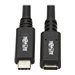 Tripp Lite USB C Extension Cable (M/F) - USB 3.2 Gen 1, Thunderbolt 3, 60W PD Charging, Black, 6 ft. (1.8 m) - USB-Verlngerungs