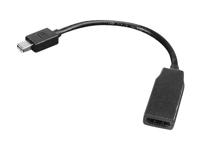 Lenovo - Videokabel - Mini DisplayPort (M) zu HDMI (W) - 20 cm - fr ThinkCentre M75t Gen 2; ThinkPad P51; ThinkStation P330 Gen