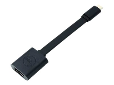 Dell - USB-Adapter - 24 pin USB-C (M) zu USB Typ A (W) - USB 3.1 - 13.2 cm - Schwarz