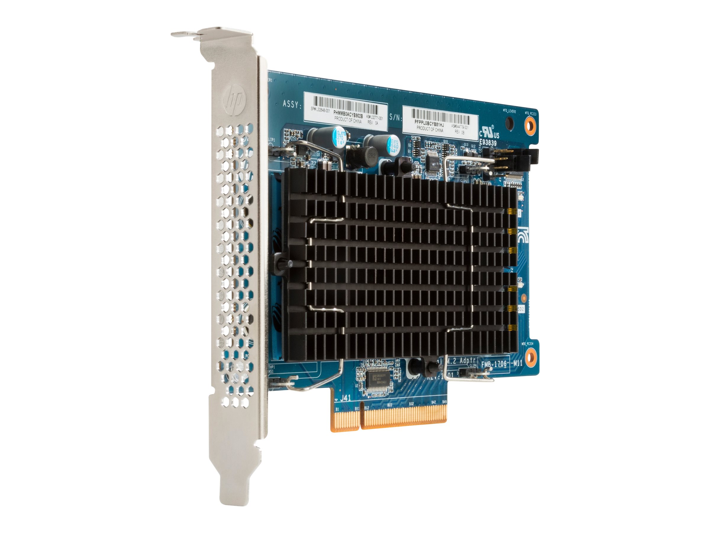 HP Z Turbo Drive Dual Pro - Schnittstellenadapter - M.2 - PCIe 3.0 x4 - fr Workstation Z4 G4, Z6 G4, Z8 G4; ZCentral 4R