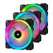 Corsair LL Series LL120 RGB Dual Light Loop - Gehuselfter - 120 mm - weiss, Blau, Gelb, Rot, grn, orange, violett - 12 cm (Pa