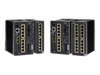 Cisco Catalyst IE3400 Rugged Series - Network Advantage - Switch - managed - 8 x 10/100/1000 + 2 x Gigabit SFP - an DIN-Schiene 