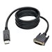 Eaton Tripp Lite Series DisplayPort to DVI Adapter Cable (DP with Latches to DVI-D Single Link M/M), 6 ft. (1.8 m) - Videokabel 