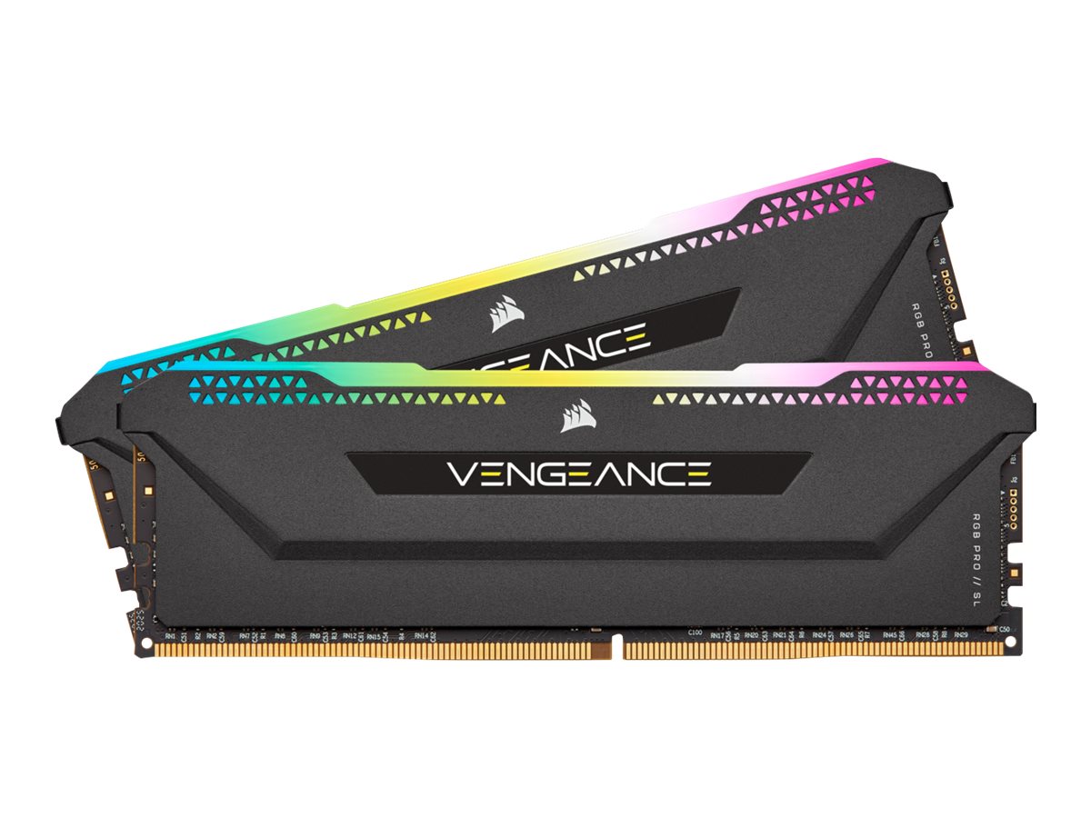 CORSAIR Vengeance RGB PRO SL - DDR4 - Kit - 32 GB: 2 x 16 GB - DIMM 288-PIN - 3200 MHz / PC4-25600