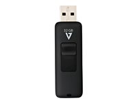 V7 VF232GAR-3E - USB-Flash-Laufwerk - 32 GB - USB 2.0 - Schwarz