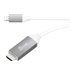 j5create JCC153G - Adapterkabel - 24 pin USB-C mnnlich zu HDMI mnnlich - 1.524 m - Grau - untersttzt 4K 60 Hz (3840 x 2160)