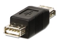 Lindy - Gender Changer USB - USB (W) zu USB (W) - Schwarz