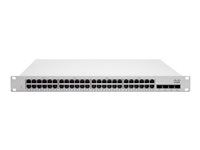 Cisco Meraki Cloud Managed MS250-48FP - Switch - L3 - managed - 48 x 10/100/1000 (PoE+) + 4 x SFP+ - Desktop, an Rack montierbar