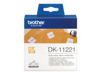 Brother DK-11221 - Schwarz auf Weiss - 23 x 23 mm 1000 Etikett(en) Etiketten - fr Brother QL-1050, 1060, 1110, 500, 550, 560, 5