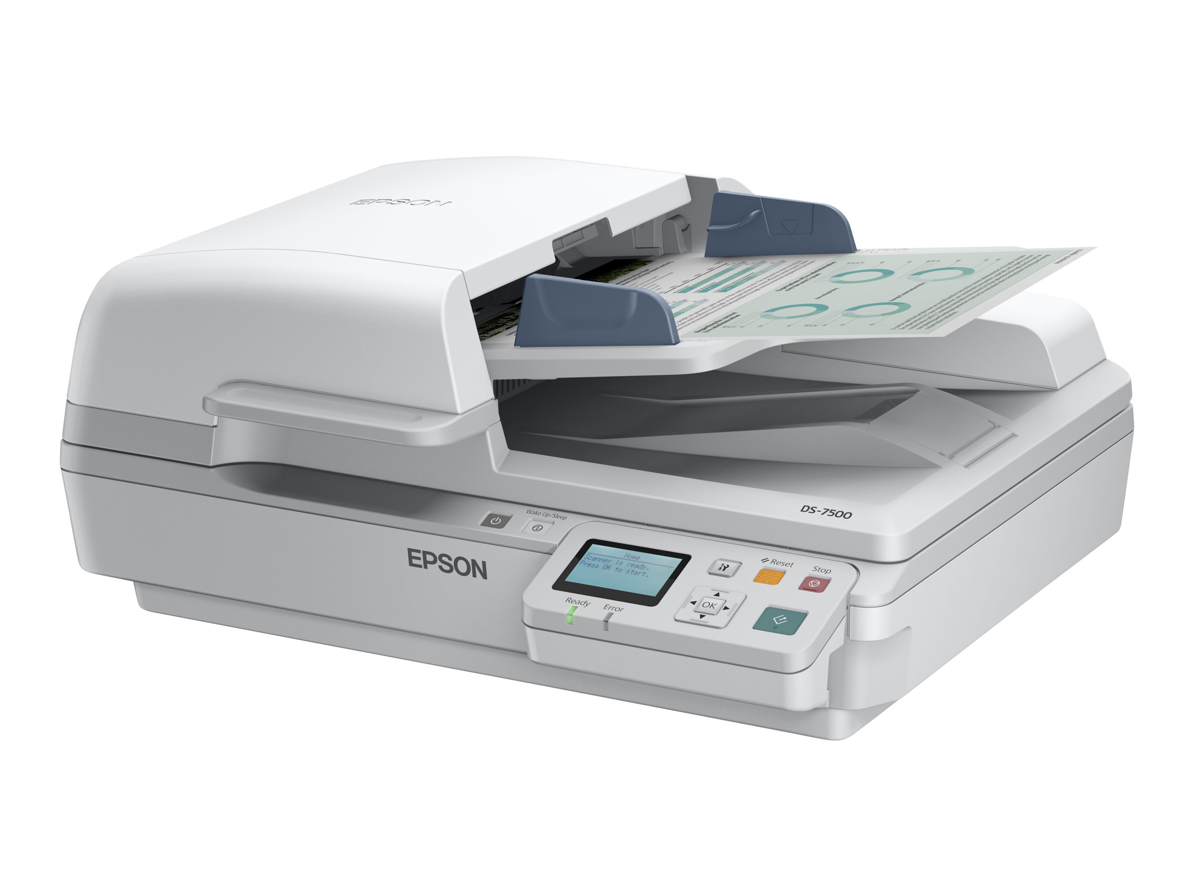 Epson WorkForce DS-6500N - Dokumentenscanner - Duplex - A4 - 1200 dpi x 1200 dpi - bis zu 25 Seiten/Min. (einfarbig) / bis zu 25