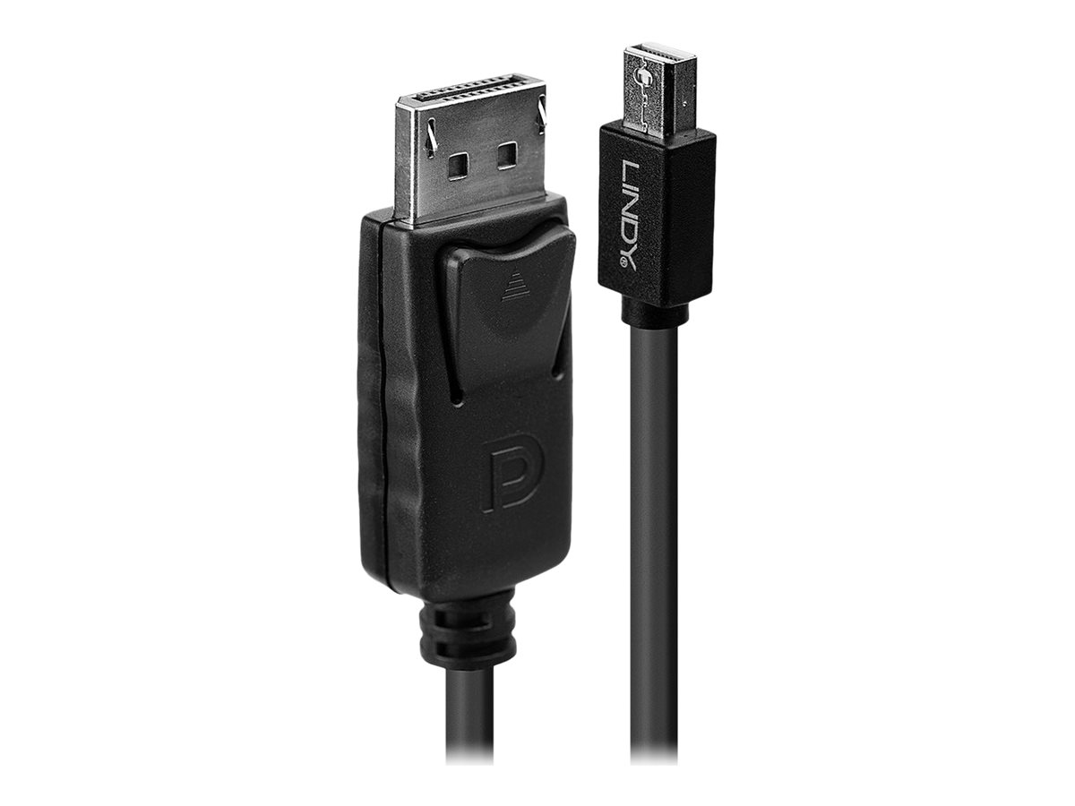 Lindy - DisplayPort-Kabel - DisplayPort (M) zu Mini DisplayPort (M) - 1 m - eingerastet - Schwarz
