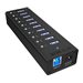 ICY BOX IB-AC6110 - Hub - 10 x SuperSpeed USB 3.0 - Desktop