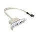 Delock Slot bracket - USB-Kabel - USB (W) zu 9-poliger USB-Header (W) - USB 2.0 - 50 cm