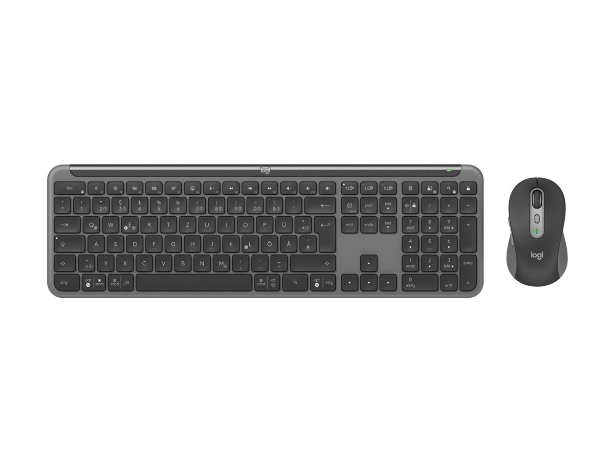Logitech Signature Slim Combo MK950 for Business - Tastatur-und-Maus-Set - 100 % (Fullsize) - kabellos - Bluetooth 5.1 LE - QWER