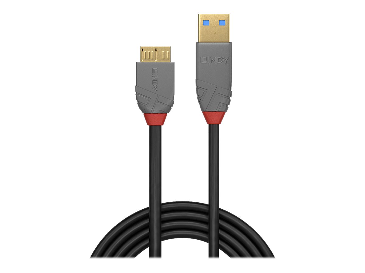 Lindy Anthra Line - USB-Kabel - USB Typ A (M) zu Micro-USB Typ B (M) - USB 3.0 - 1 m - rund