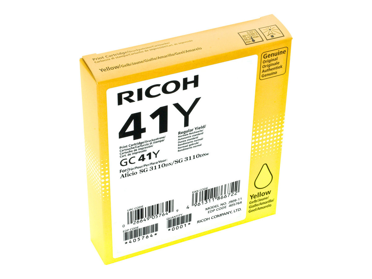 Ricoh - Gelb - Original - Tintenpatrone - fr Ricoh Aficio SG 3100, Aficio SG 3110, Aficio SG 7100, SG 3110, SG 3120