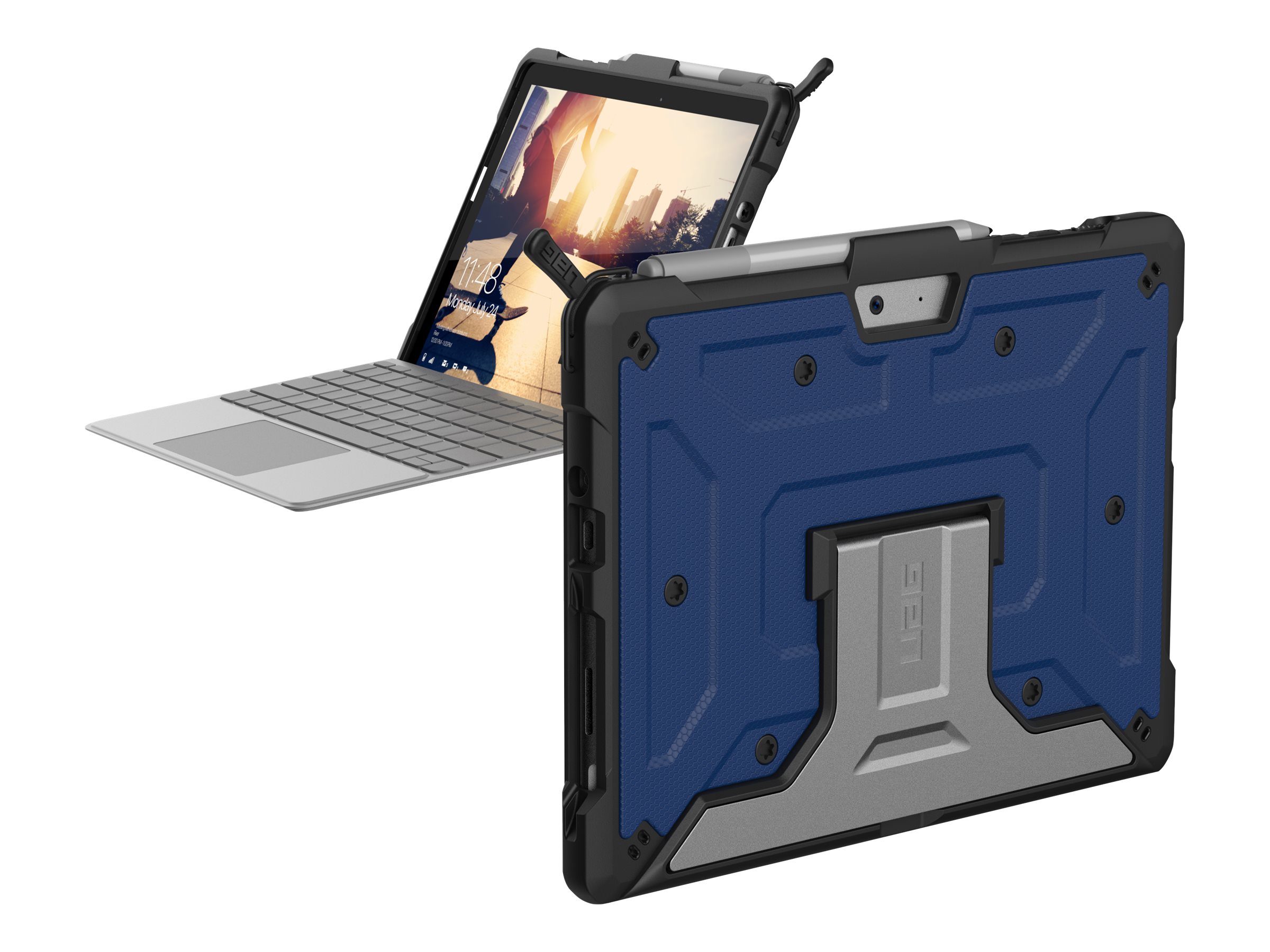 UAG Case for Microsoft Surface Go 3/Go 2/Go [10.5-inch] - Metropolis Cobalt - Hintere Abdeckung fr Tablet - widerstandsfhig - 