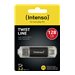 Intenso Twist Line - USB-Flash-Laufwerk - 128 GB - USB 3.2 Gen 1 / USB-C - Anthrazit
