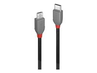 Lindy CROMO - USB-Kabel - 24 pin USB-C (M) zu Micro-USB Typ B (M) - USB 2.0 - 1 m