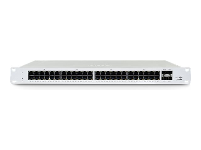 Cisco Meraki MS130-48X - Switch - managed - 40 x 10/100/1000Base-T + 8 x 2.5GBase-T + 4 x 10 Gigabit SFP+ (Uplink) - an Rack mon