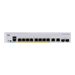 Cisco Business 250 Series CBS250-8FP-E-2G - Switch - L3 - Smart - 8 x 10/100/1000 (PoE+) + 2 x Kombi-SFP - an Rack montierbar