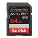 SanDisk Extreme Pro - Flash-Speicherkarte - 64 GB - Video Class V30 / UHS-I U3 / Class10 - SDXC UHS-I