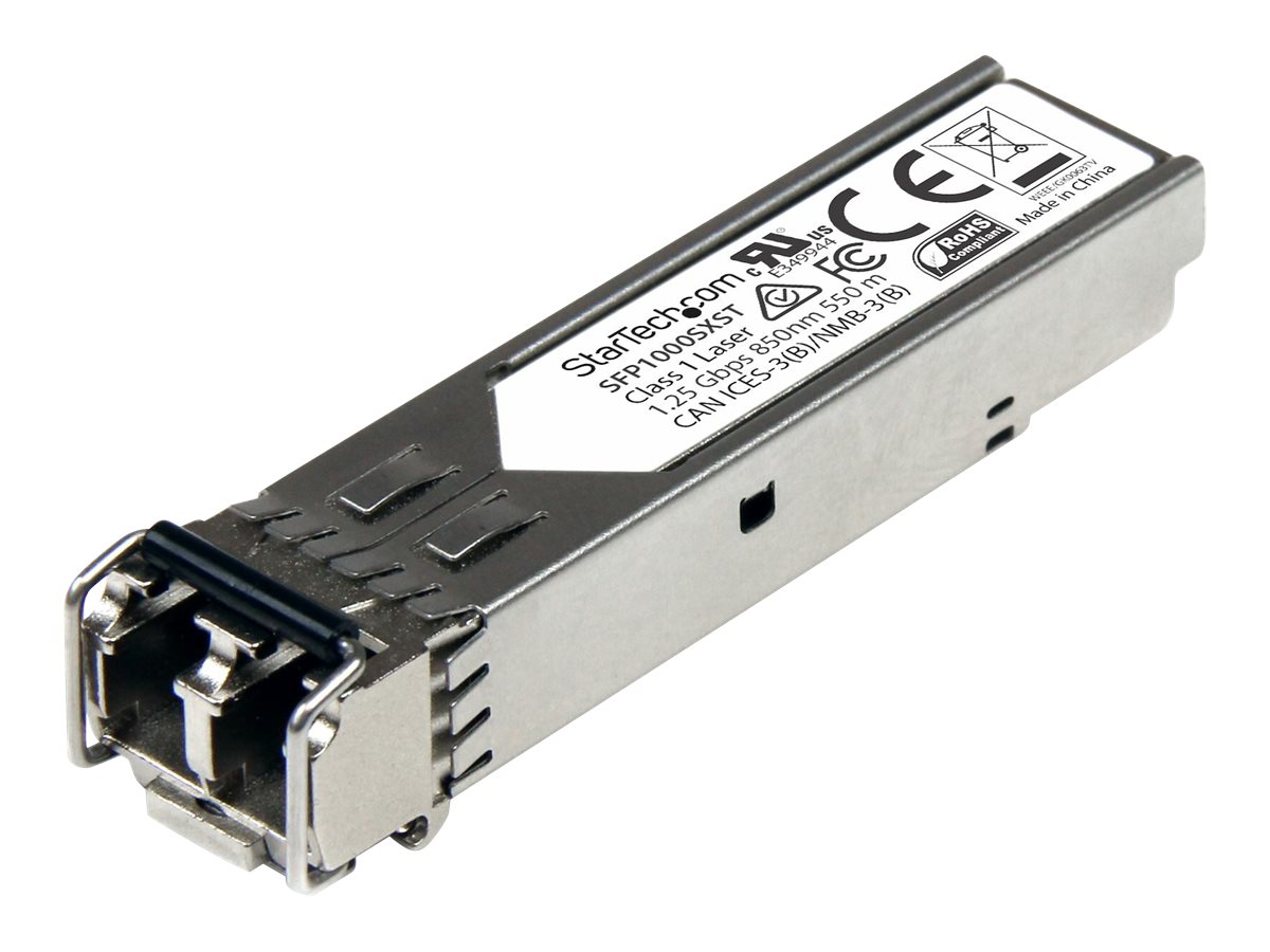 StarTech.com MSA Uncoded Compatible SFP Module, 1000BASE-SX, 1GbE Multi Mode (MMF) Fiber Optic Transceiver, 1GE Gigabit Ethernet